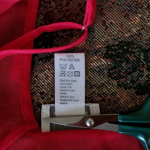 Vintage, sexy red w sparkles, short, chemise lingerie, nightdress, XL, La Senza - Picture 5 of 6